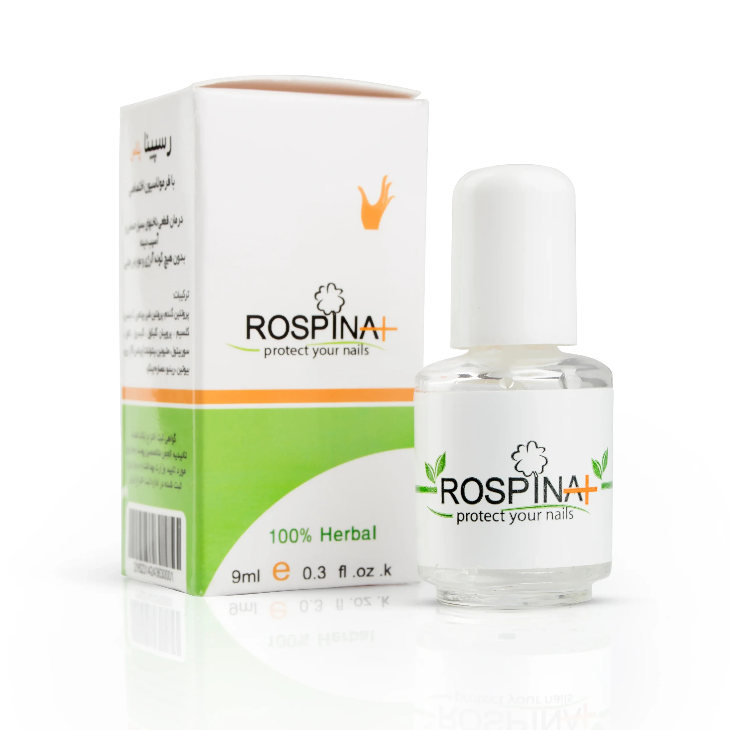 صفحه اصلی Rospina Plus herbal nail strengthener for weak, brittle and peeling nails